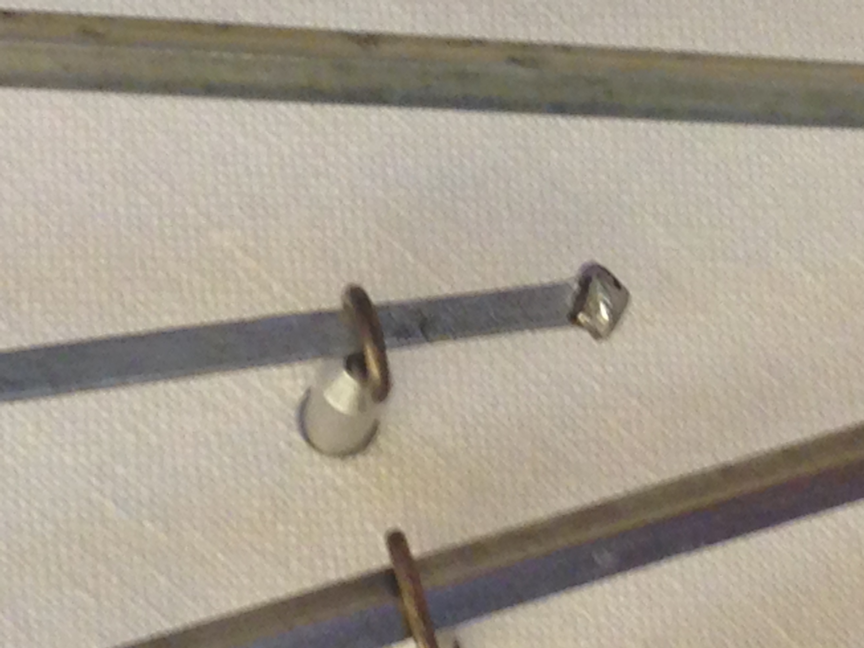 Fig. 4. Museo Nazionale del Bargello, Florence. Practice Rapier/spada da marra/fioretto, circa 1550-1560. Close-up of the nail-head.