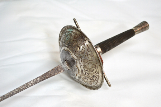 Foil belonging to Maître d’Armes Cabijos Foil belonging to Maître d’Armes Cabijos
