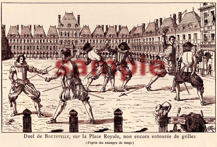 Duel de Bouteville, A 1892 print