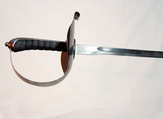 Sabre, “Hutton model”, close-up of hilt.